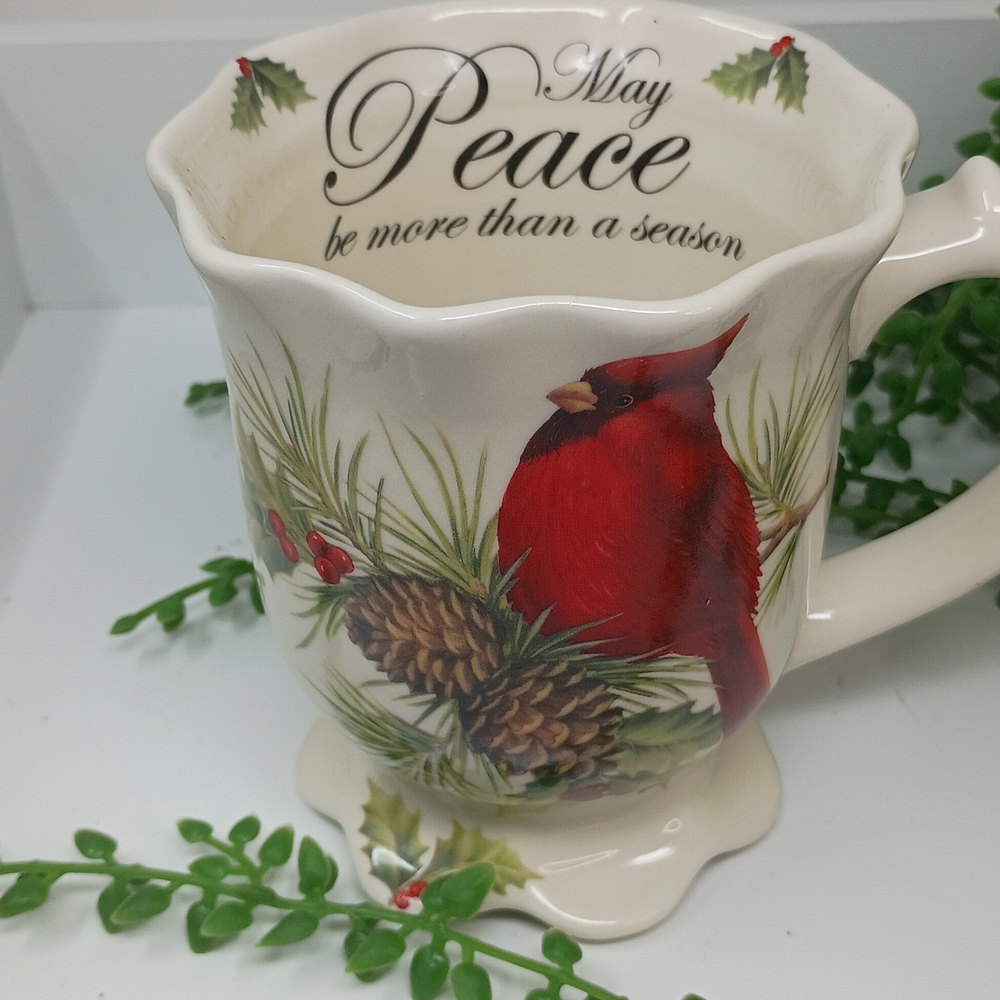 Cracker Barrel Red Cardinal Mug
